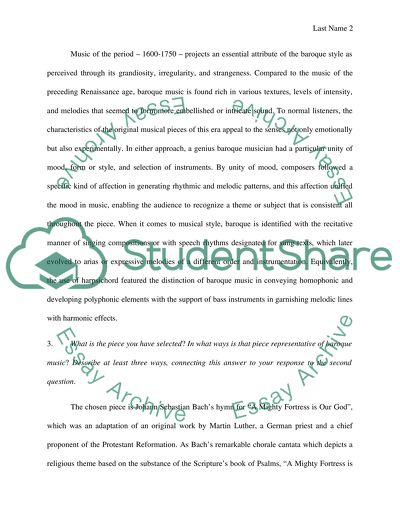 Music in Baroque Society