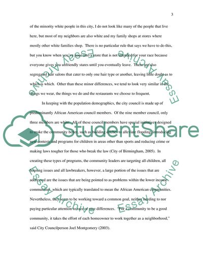 Race and My Community