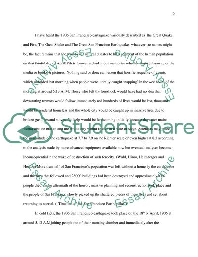 1906 San Francisco Earthquake