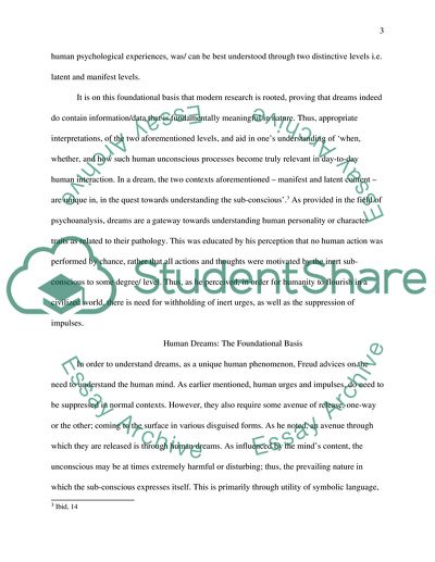 Reasons for Freuds Regard of Dreams Interpretation as Important in Understanding the Human Psyche
