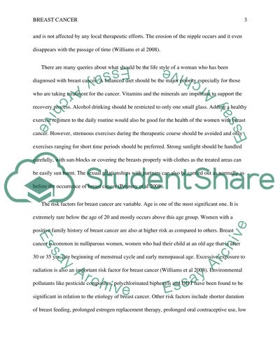 Breast Cancer as an Important Malignancy in Women