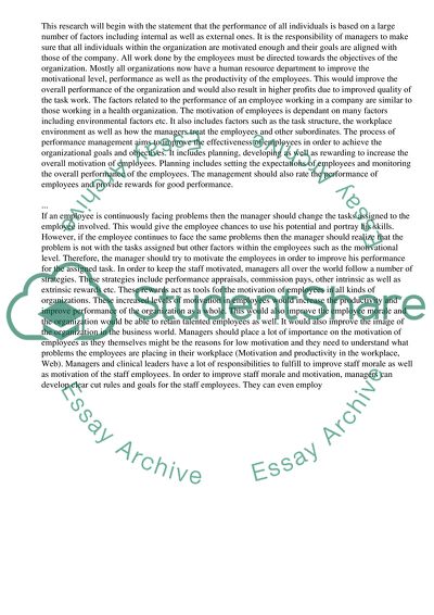 The role of managers and clinical leaders