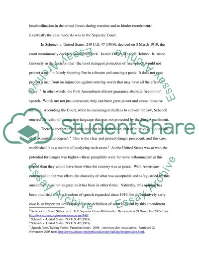 The First Amendment and the Supreme Court