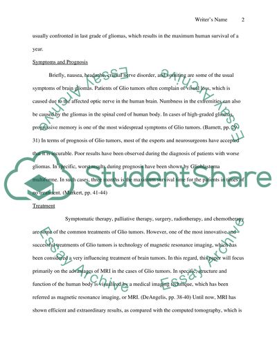 Glio Tumors in the Human Body