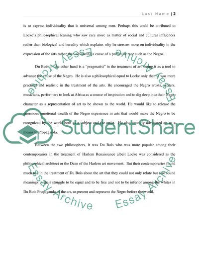 The Art or Propaganda Debate between Du Bois and Alain