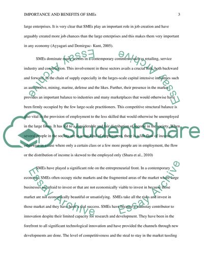 Small and Medium Enterprises (SMEs)