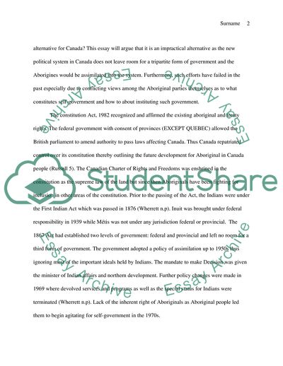 Implementing Aboriginal Self-Government