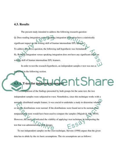 English language and english language teaching : integrated language teaching : integrating Reading and writing versus speaking and writing