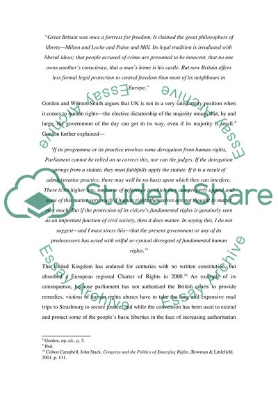 The British Bill of Rights