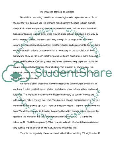 The Influence of Media on Children