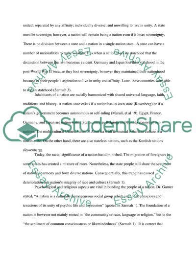Political Science - Nations vs States vs Nation-States