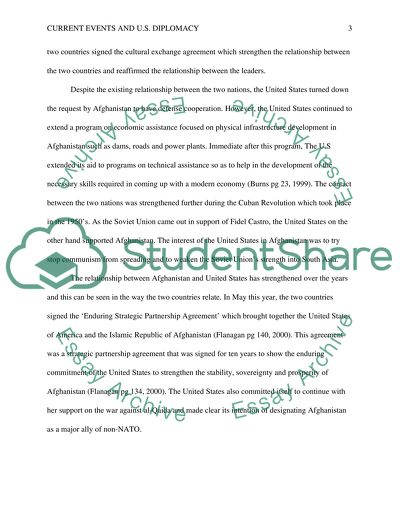 Assignment 2: Current Events and U.S. Diplomacy