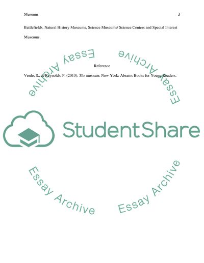 Museums as Custodians of Artifacts and Specimens