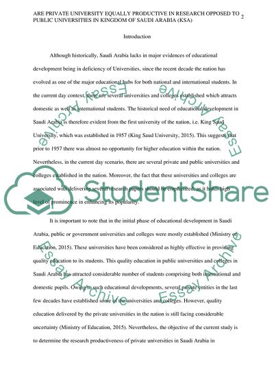 Are Private Universities Productive in Research