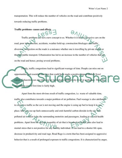 Better Public Transportation can Solve Traffic Problems