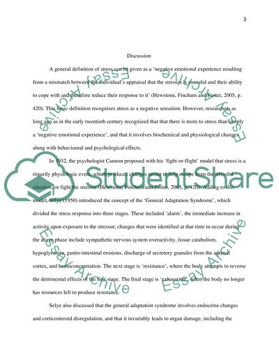 Scientific Examination of Stress and Illness Relationship