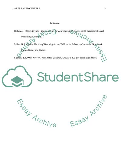 Arts-Based Centers: How Teachers Must Adapt Arts-Based Centers for Different Age Levels