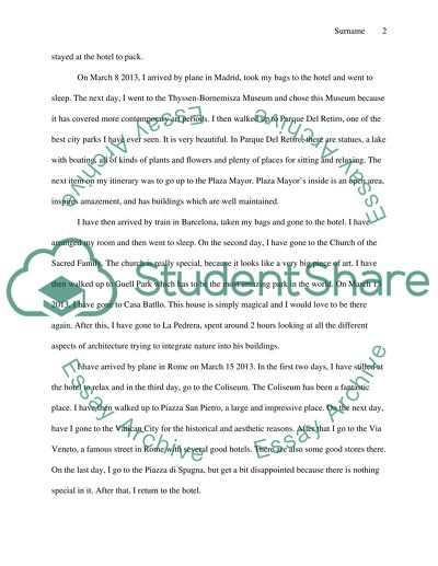 My travels around the world