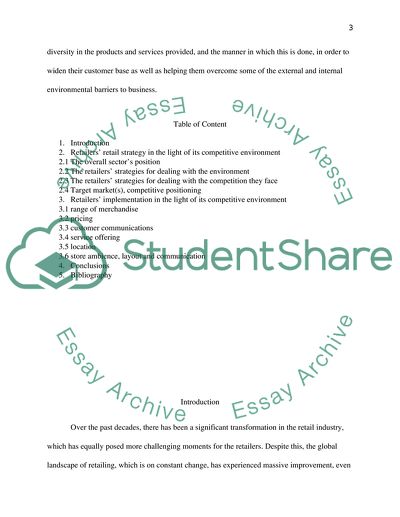 Competitive Environment of Harrods and Liberty