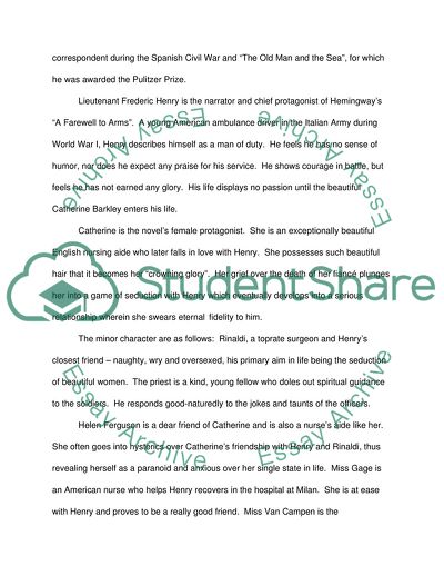 A Farewell to Arms by Ernest Hemingway