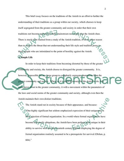 The Amish Tradition: Faith, Family and Community