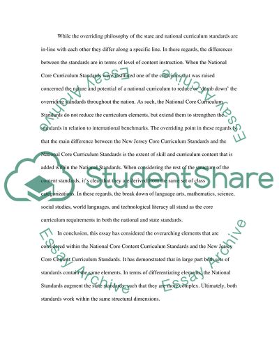 Core Curriculum Content Standards