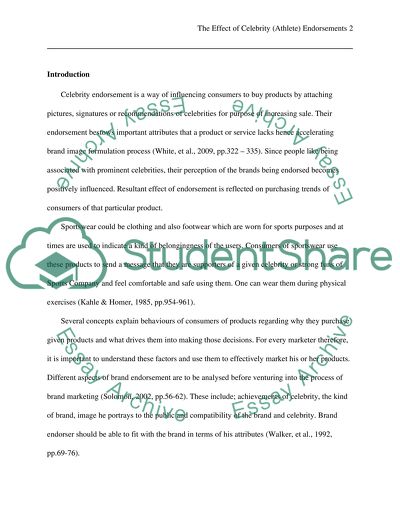 Effect of Celebrity Endorsements