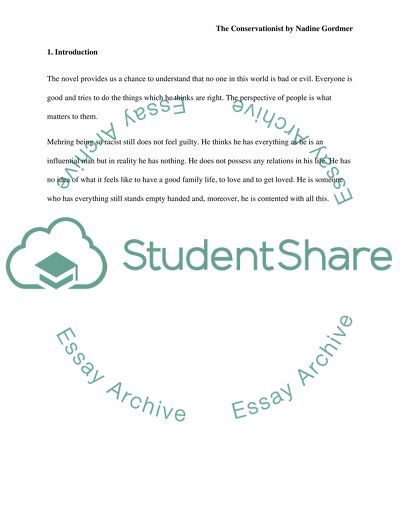 The Conservationist by Nadine Gordimer