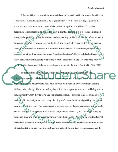 Racial Profiling by the Police