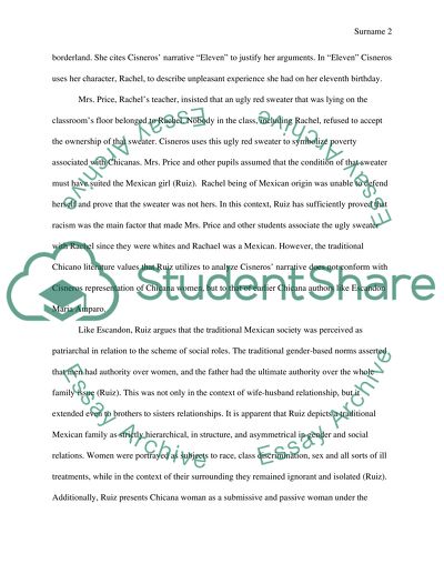 Chicano Literature Analysis