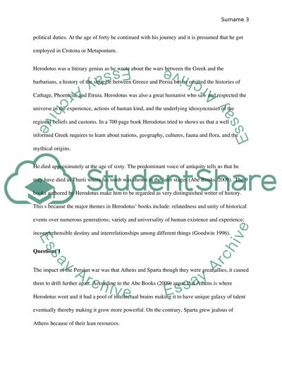 Life and Deeds of Herodotus