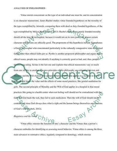 Philosophies Applied in a Hospital Context