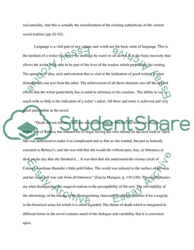 Language and Magical Realism