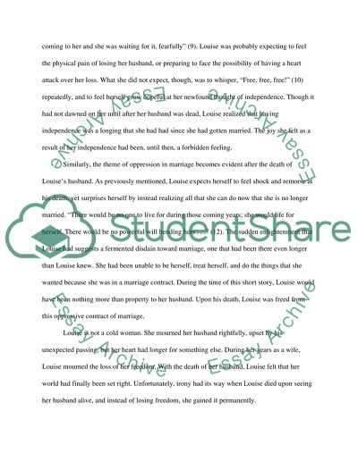 The Story of An Hour