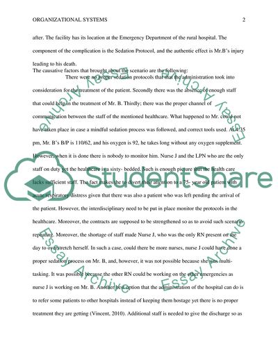 Nursing: Organizational System