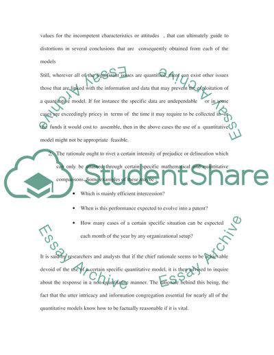 Over-reliance on Predictive Quantitative Models