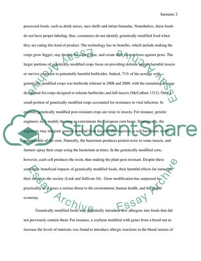 Genetically Modified Food