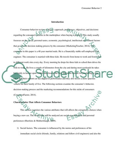 Buyer Decision-Making Process in Relation to Purchase of a New Car