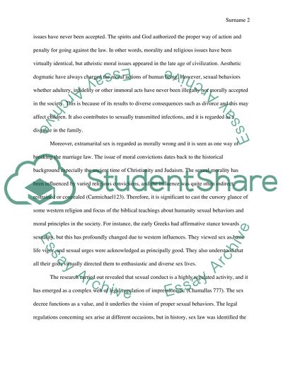 Greeks and Extra-Marital Sex