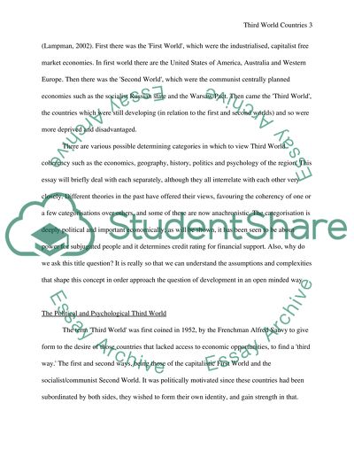 What is/was the third world Does it still exist