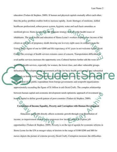 Human Development with Human Capital