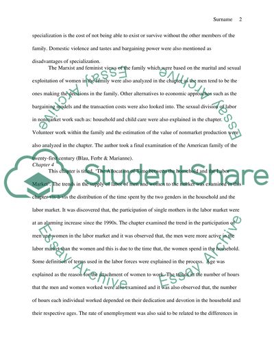 Economics of Race and Gender