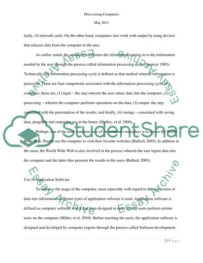 Discovering computers