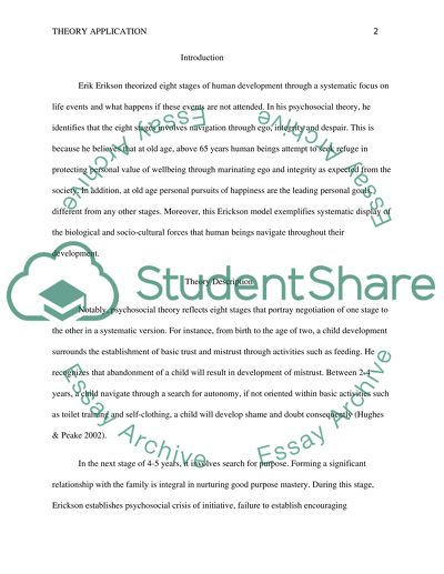 Psychosocial Theory Application