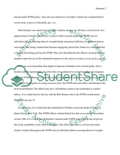 Eric Garner Incident