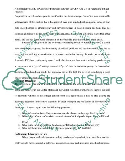 Consumer behaviors in purchasing ethical products