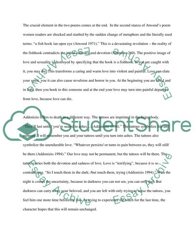 Comparing and Contrasting Two Poems - You fit into me & First Poem for You