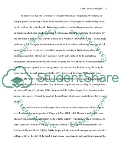 Interactive Training of Hospitality Operations Personnel