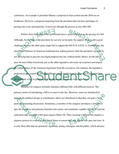 U.S. law-making and implementation