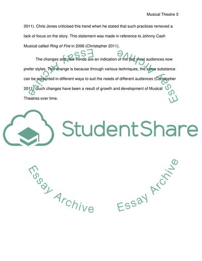 A Combination of Music and Drama